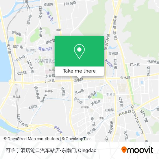 可临宁酒店沧口汽车站店-东南门 map