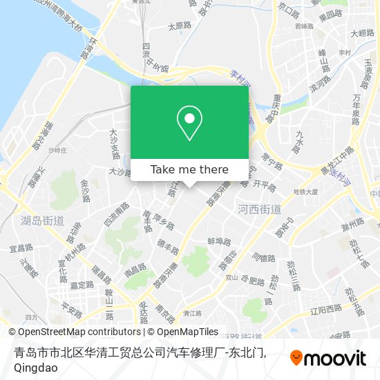 青岛市市北区华清工贸总公司汽车修理厂-东北门 map
