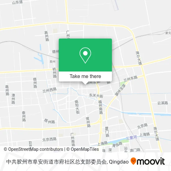 中共胶州市阜安街道市府社区总支部委员会 map