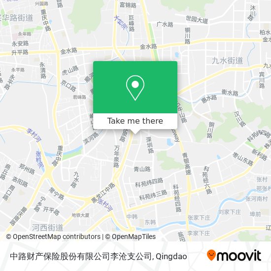 中路财产保险股份有限公司李沧支公司 map