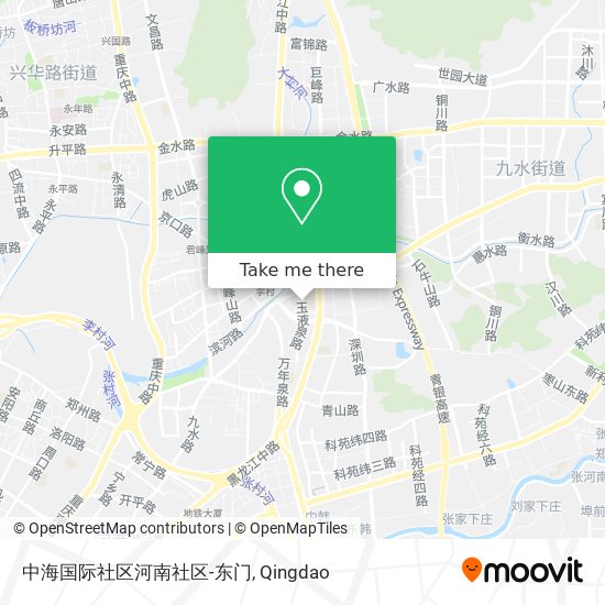 中海国际社区河南社区-东门 map