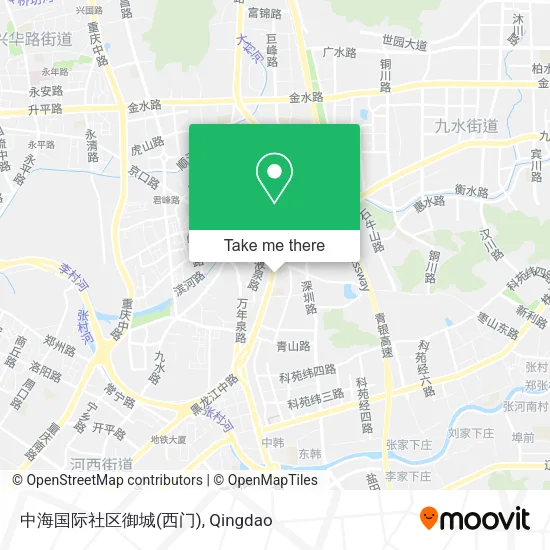 中海国际社区御城(西门) map
