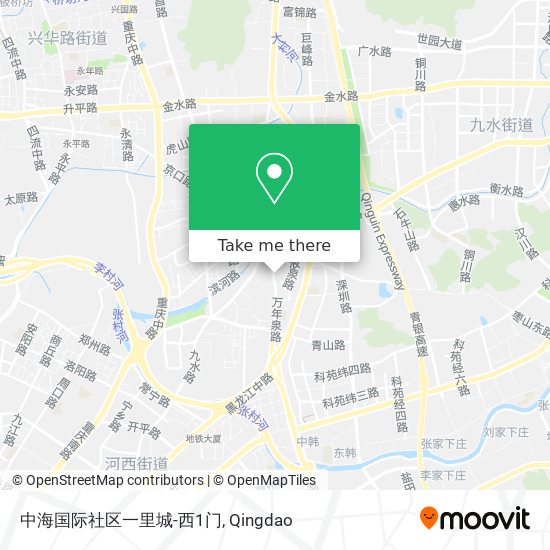 中海国际社区一里城-西1门 map