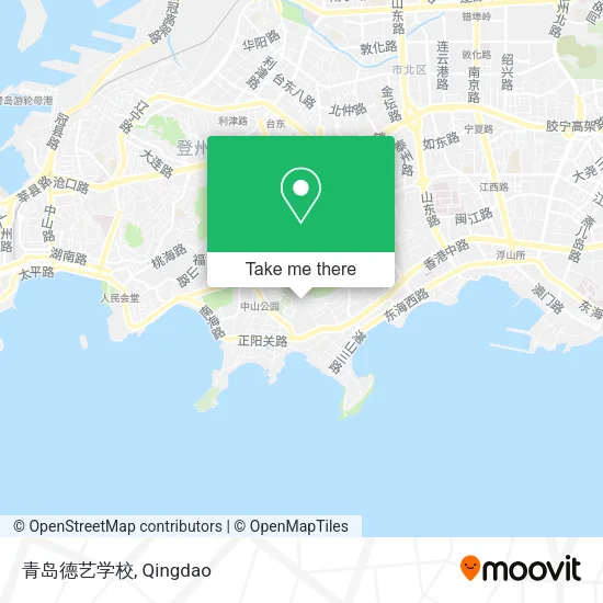 青岛德艺学校 map