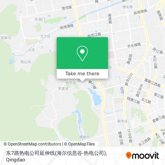 东7路热电公司延伸线(海尔信息谷-热电公司) map