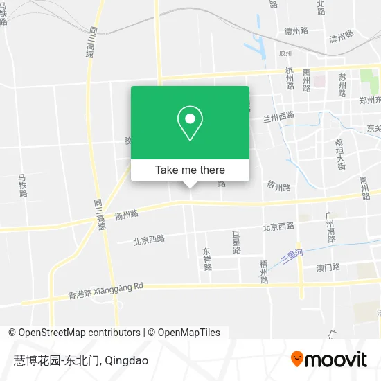 慧博花园-东北门 map