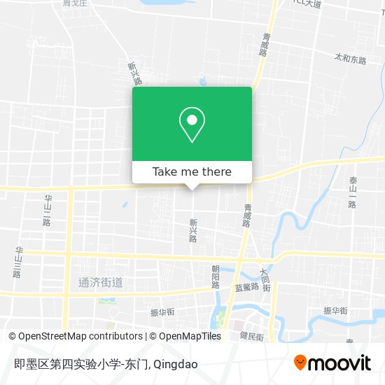 即墨区第四实验小学-东门 map
