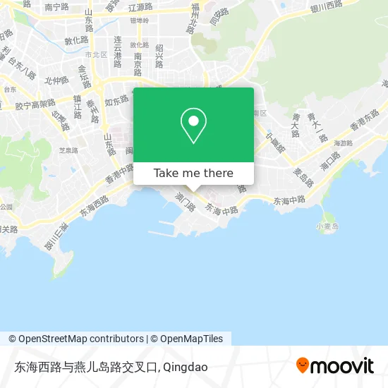 东海西路与燕儿岛路交叉口 map