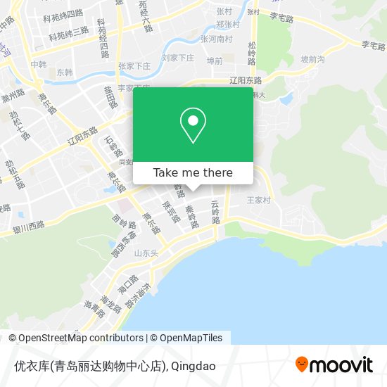 优衣库(青岛丽达购物中心店) map
