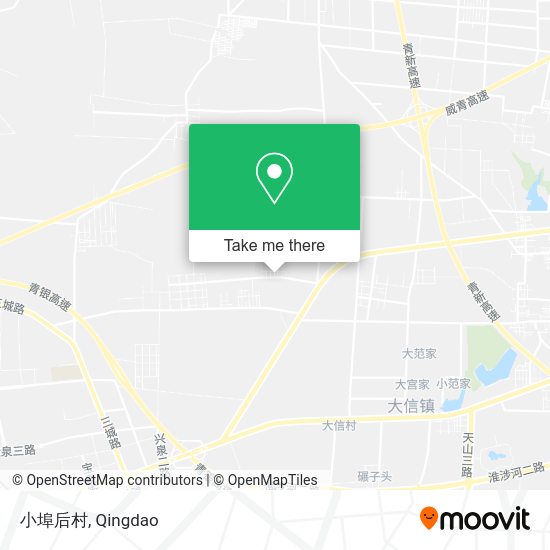 小埠后村 map