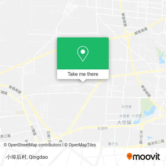小埠后村 map