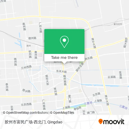 胶州市富民广场-西北门 map