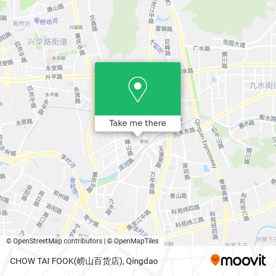 CHOW TAI FOOK(崂山百货店) map