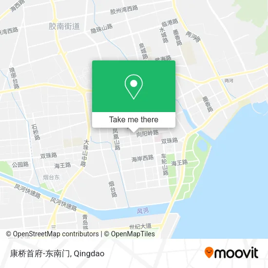 康桥首府-东南门 map