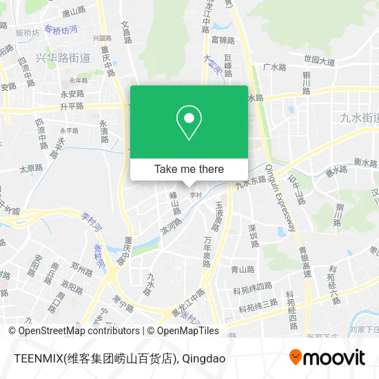 TEENMIX(维客集团崂山百货店) map