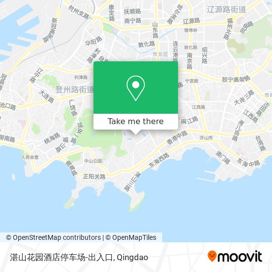 湛山花园酒店停车场-出入口 map