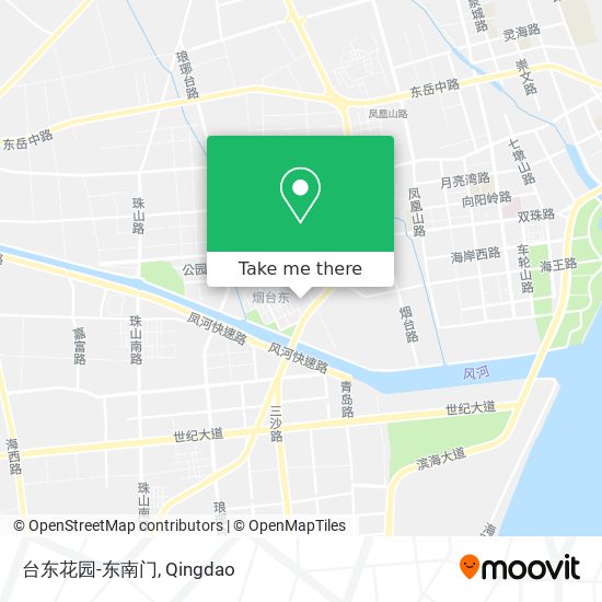台东花园-东南门 map