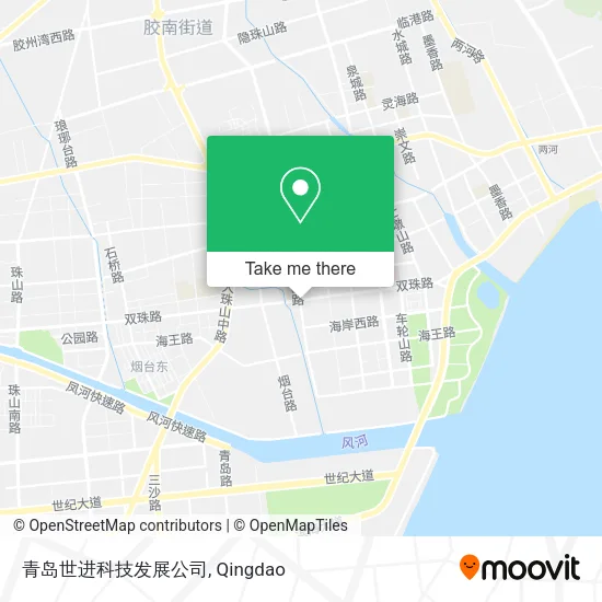 青岛世进科技发展公司 map