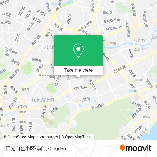 阳光山色小区-南门 map