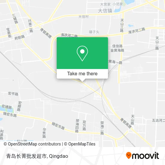 青岛长菁批发超市 map