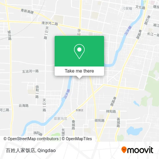 百姓人家饭店 map
