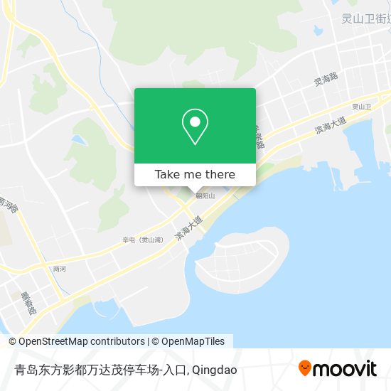 青岛东方影都万达茂停车场-入口 map