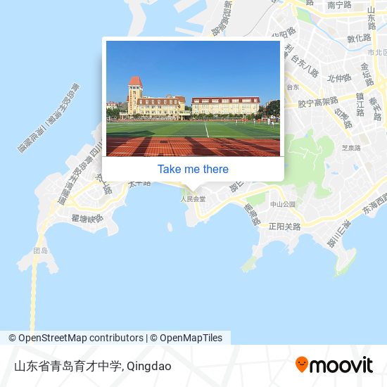 山东省青岛育才中学 map