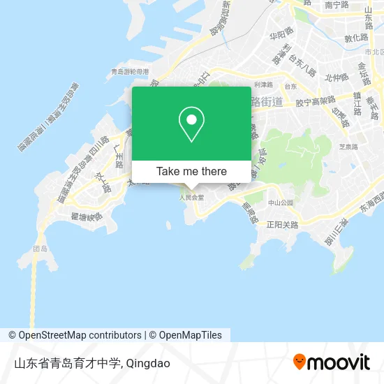 山东省青岛育才中学 map