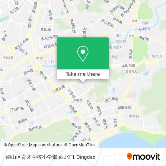 崂山区育才学校小学部-西北门 map