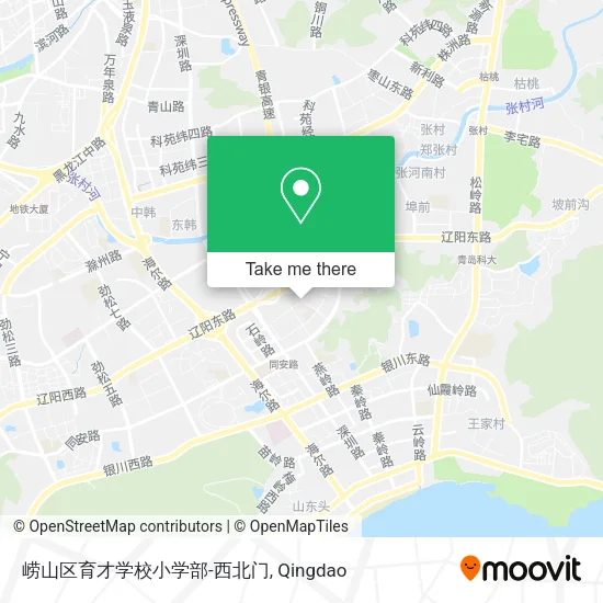 崂山区育才学校小学部-西北门 map