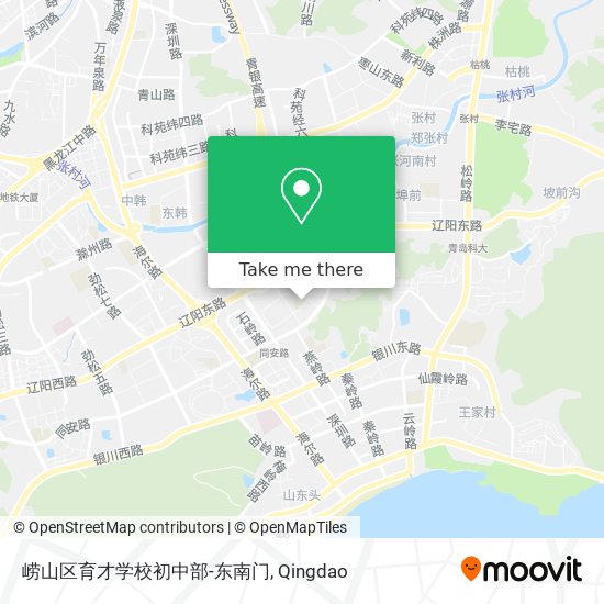 崂山区育才学校初中部-东南门 map