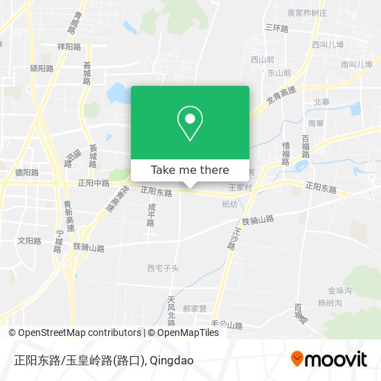 正阳东路/玉皇岭路(路口) map
