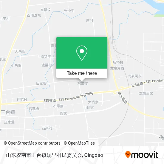山东胶南市王台镇观里村民委员会 map