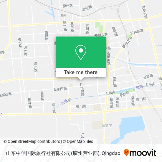 山东中信国际旅行社有限公司(胶州营业部) map