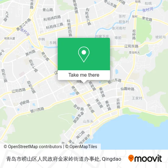 青岛市崂山区人民政府金家岭街道办事处 map