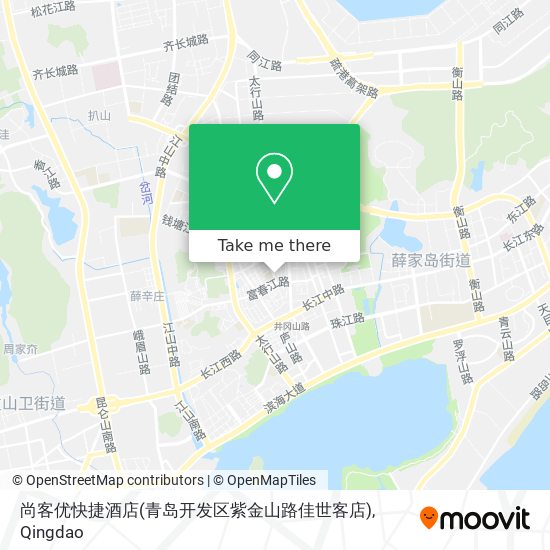 尚客优快捷酒店(青岛开发区紫金山路佳世客店) map