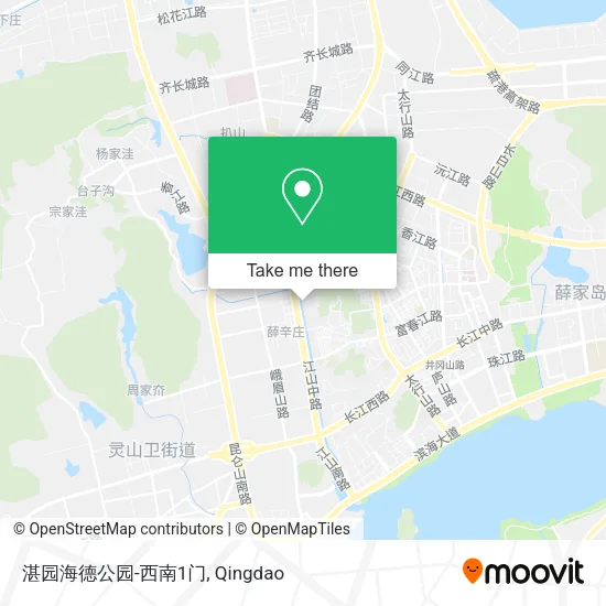 湛园海德公园-西南1门 map