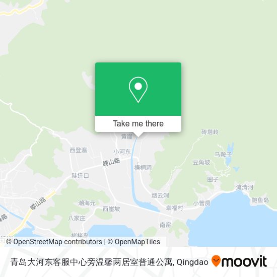 青岛大河东客服中心旁温馨两居室普通公寓 map