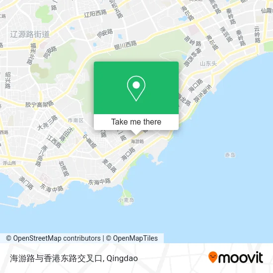 海游路与香港东路交叉口 map