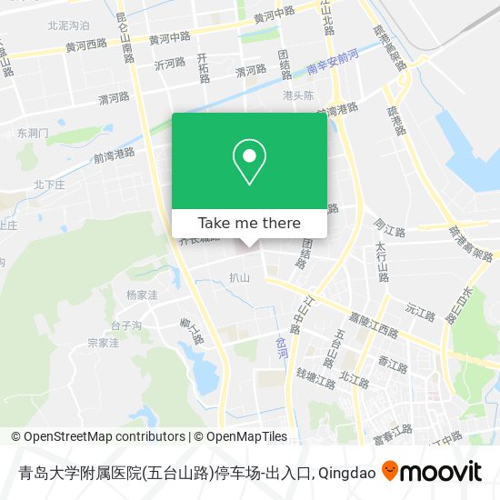 青岛大学附属医院(五台山路)停车场-出入口 map
