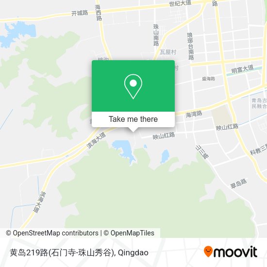 黄岛219路(石门寺-珠山秀谷) map