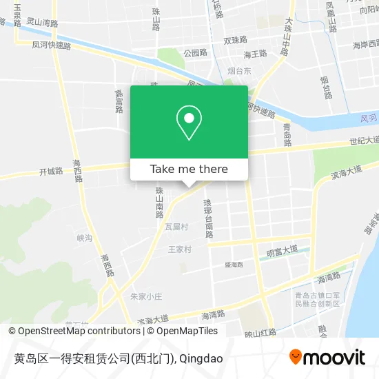 黄岛区一得安租赁公司(西北门) map