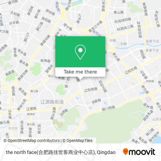 the north face(合肥路佳世客商业中心店) map