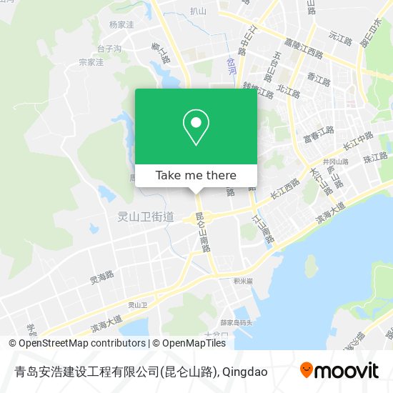 青岛安浩建设工程有限公司(昆仑山路) map