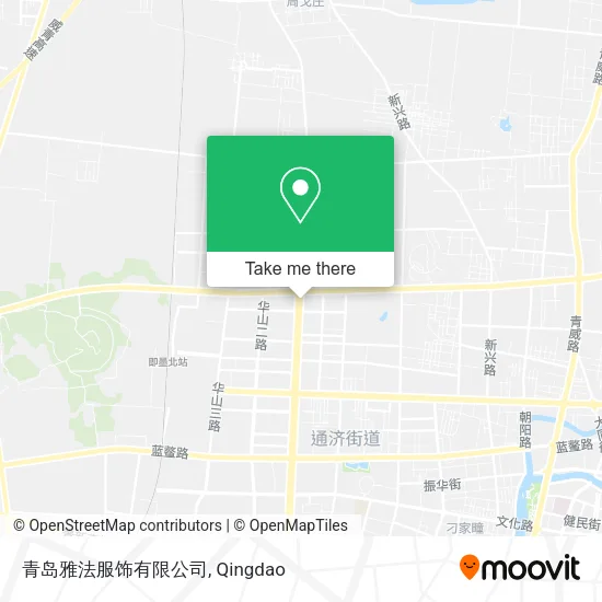 青岛雅法服饰有限公司 map