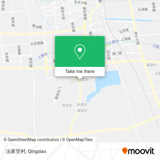 法家茔村 map