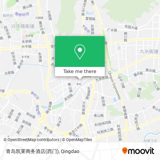青岛凯莱商务酒店(西门) map