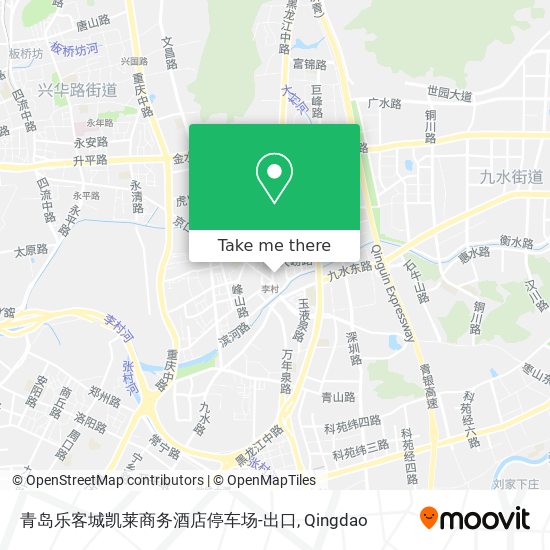 青岛乐客城凯莱商务酒店停车场-出口 map