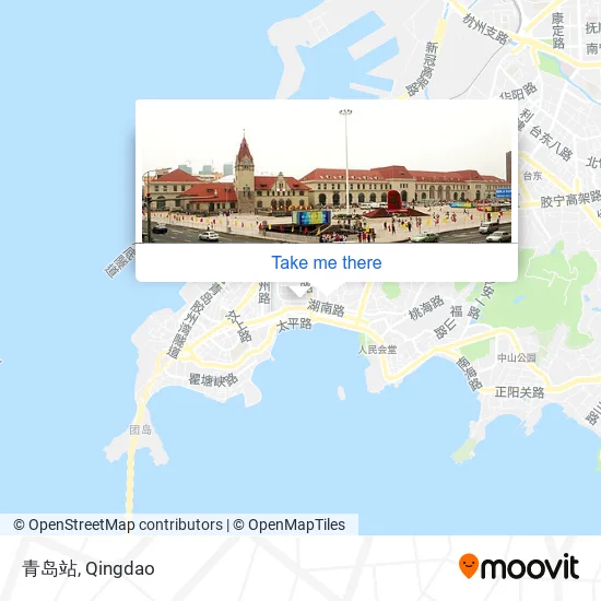 青岛站 map