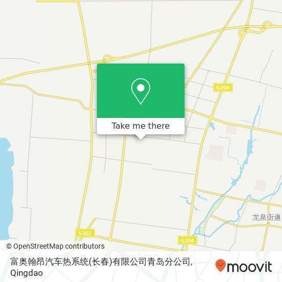 富奥翰昂汽车热系统(长春)有限公司青岛分公司 map